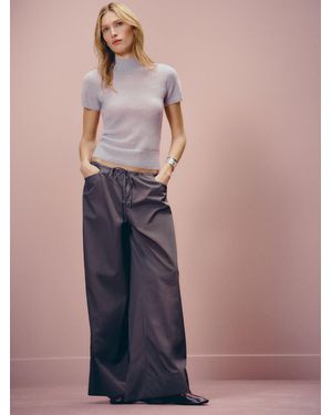 Reformation Zian Low Rise Pant - Blue