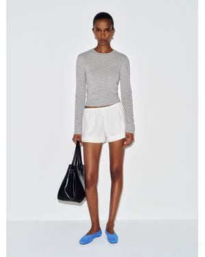 Reformation Lian Cashmere Crew Sweater - White