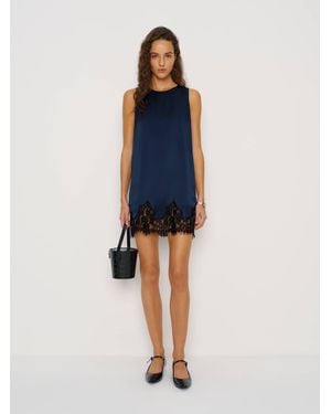 Reformation Jessalyn Silk Dress - Blue