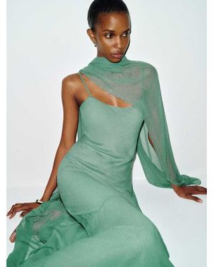 reformation sage green dress Rent The Selia Linen By Green Reformation Dresses for Women