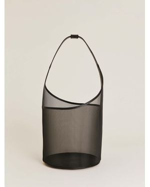 Reformation Medium Mesh Silvana Bucket Bag Mesh - Natural
