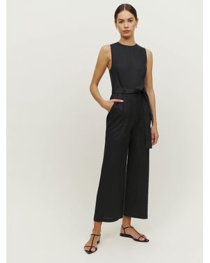 Reformation Naomi Linen Jumpsuit - Black