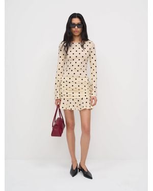 Reformation Brielle Knit Dress - Natural