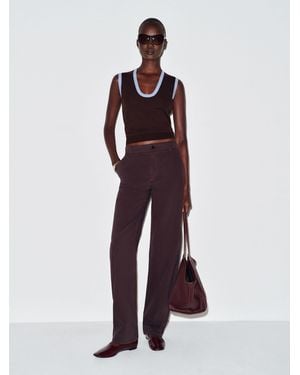 Reformation Marta Regenerative Merino Jumper Tank Top - Brown