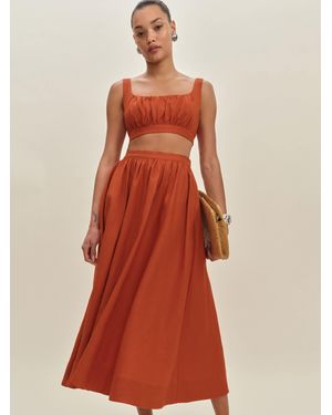 Reformation Shannon Linen Two Piece - Red