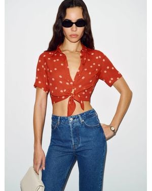 Reformation Aisling Top - Blue