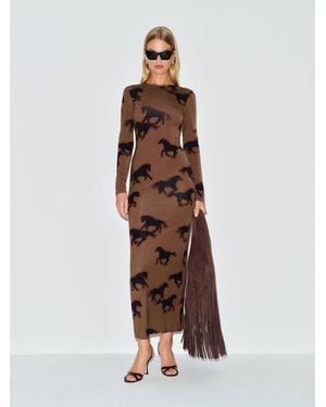 off the shoulder maxi knit dress STORM OFF THE SHOULDER MAXI SWEATER DRESS main image 0