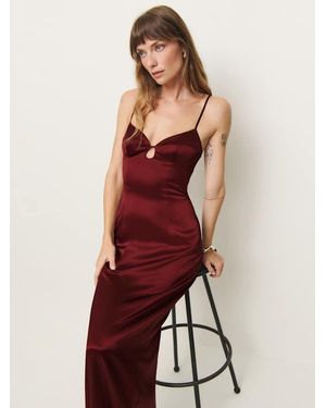reformation roy satin dress Reformation, Roy Satin Dress New Wedding Dress Save 41%