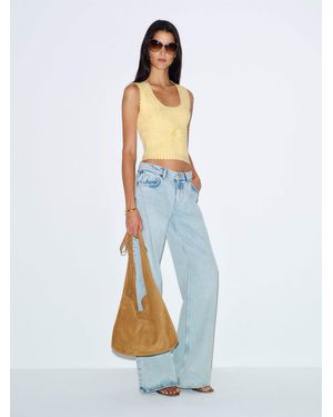 Reformation Erin Cotton Jumper Tank Top - Blue