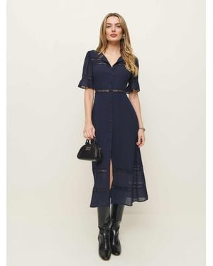 Reformation Woodson Dress Lace 2 - Blue
