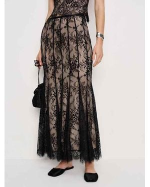 Reformation Gabriella Skirt in Natural | Lyst
