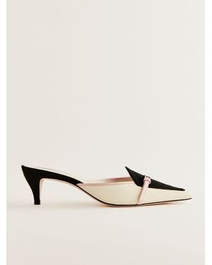 Reformation Norris Heeled Mule - Natural