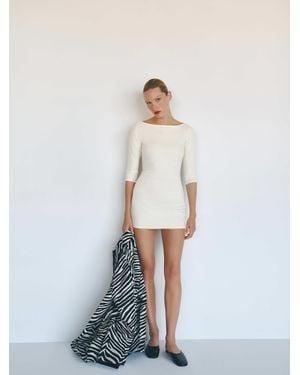 Reformation Marceline Knit Dress - White
