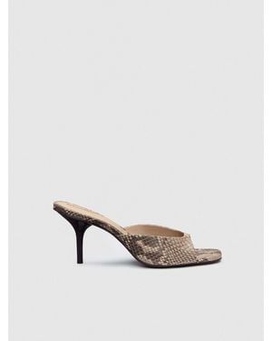 Reformation Clementine Heeled Mule Sandal 6 - Natural