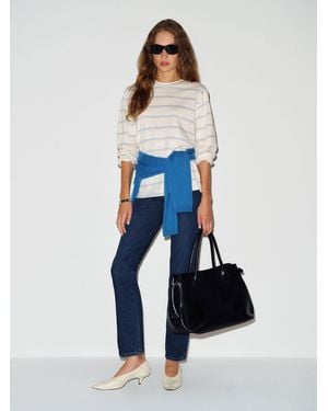 Reformation Asher Oversized Long Sleeve T-Shirt - Blue
