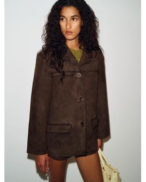Reformation Veda Rhodes Suede Jacket - Brown