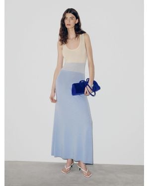 Reformation Oceane Merino Jumper Dress - Blue