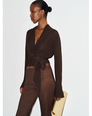 Reformation Zev Top - Brown