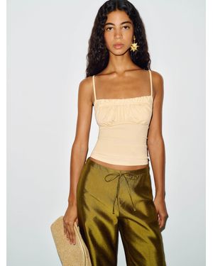Reformation Neela Knit Top - Metallic