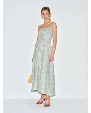 Reformation Monette Linen Dress 10 - White