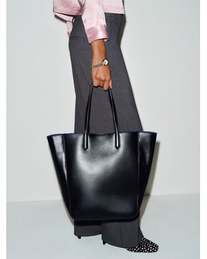 Reformation Paloma North South Tote Leather - Black