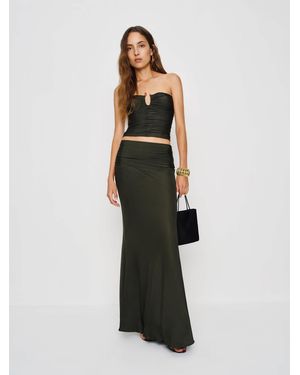 Reformation Amir Knit Two Piece Dark - White