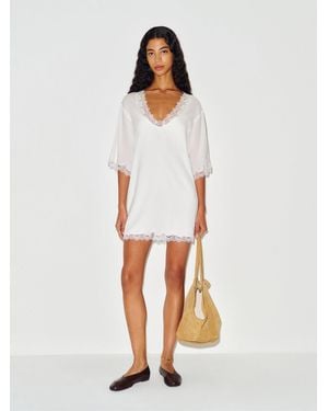 Reformation Sonny Dress Lace - White