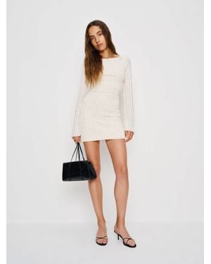 Reformation Ezra Knit Dress - White