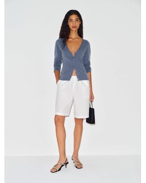 Reformation Bloom Cashmere V - Blue