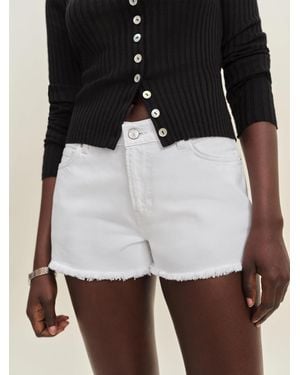 Reformation Sutton Low Rise 2.5? Slouchy Jean Shorts - White