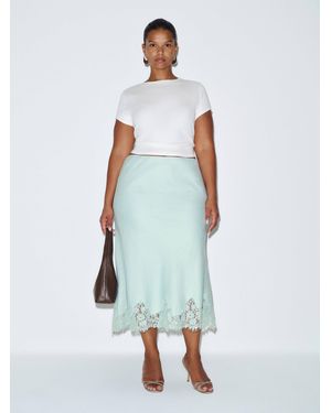 Reformation Carolina Linen Skirt Es - White
