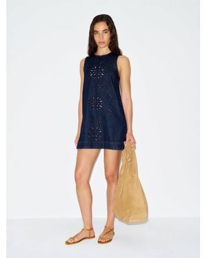 Reformation Bri Denim Mini Dress - Blue