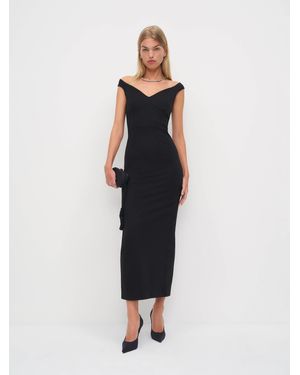 Reformation Devon Knit Dress - Blue