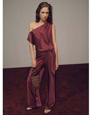 Reformation Sonnet Satin Two Piece - Red