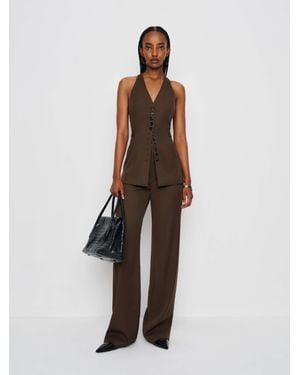 Reformation Vida High Rise Pant - Brown