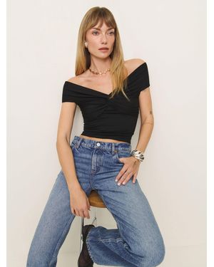 Reformation Ezlynn Knit Top - Black