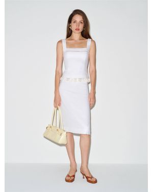Reformation Nanette Linen Top 0 - White