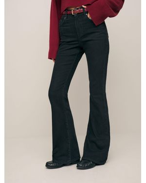 Reformation Margot High Rise Flare Jeans - Blue
