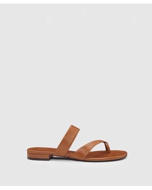 Reformation Genine Flat Sandal 5 - Natural