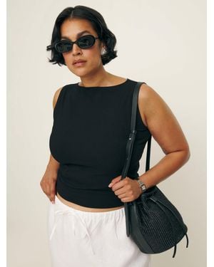 Reformation Dusk Knit Top Es - Blue