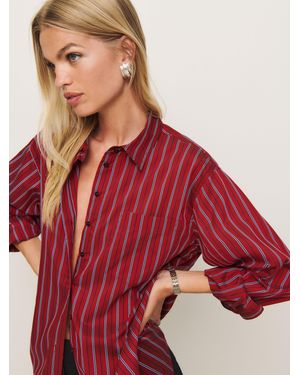 Reformation Eli Oversized Shirt - Red