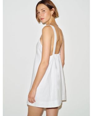 Reformation Luella Linen Dress - White