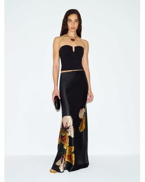 Reformation Bella Silk Skirt - Blue