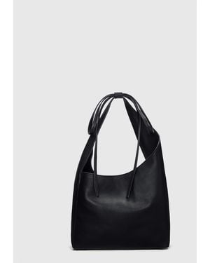 Reformation Small Vittoria Tote Leather - Black