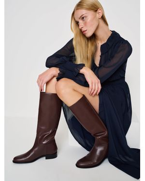 Reformation Velvet Hour Knee Boot 6 - Blue
