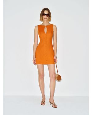 Reformation Pola Linen Dress 0 - Orange