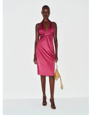 Reformation Vintage Roberto Cavalli Serpent Dress - Red
