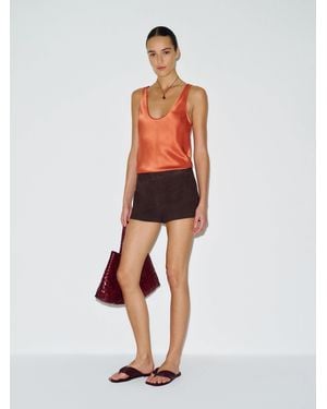 Reformation Veya Silk Top - White