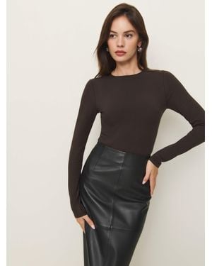 Reformation Emma Knit Bodysuit - Black