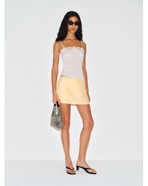 Reformation Penelope Linen Skort - White